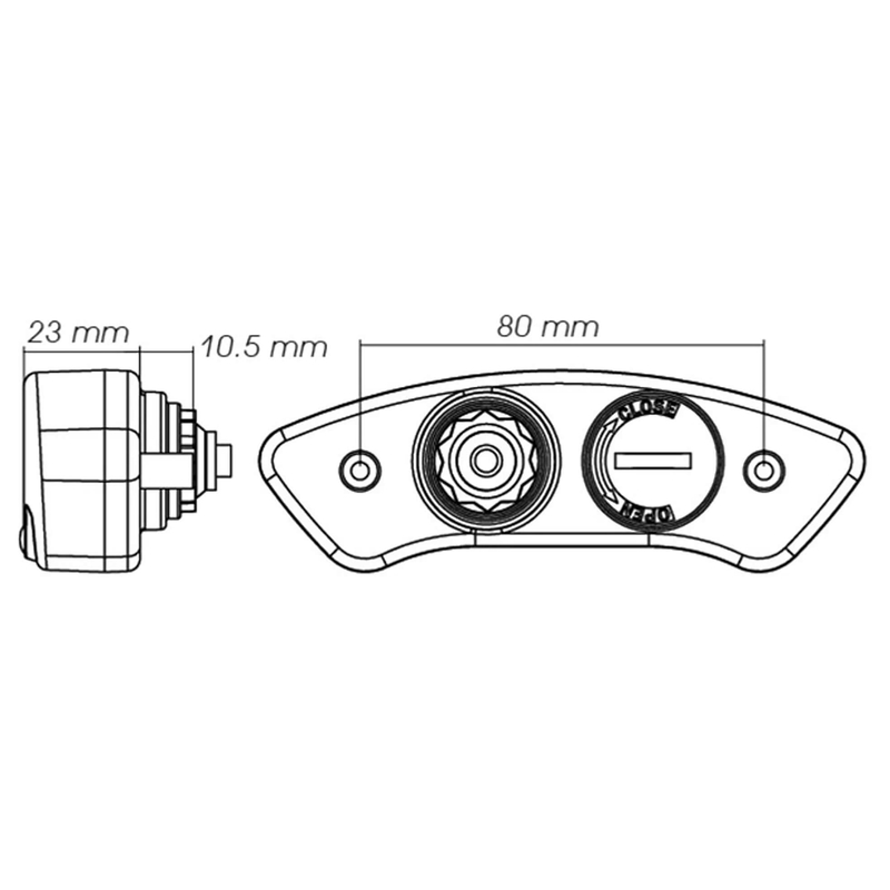 Compteur de vitesse KOSO DB EX-02 universel voltmètre et compteur d'heure