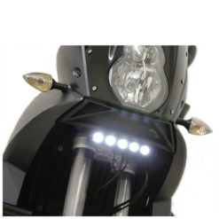Tagfahrlicht LED HIGHSIDER PENTA 170mm schwarz matt E-Hom – PP