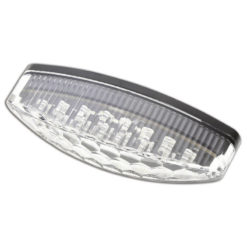 Highsider LED-Rücklicht / Bremslicht Kombination Oval Transparent 